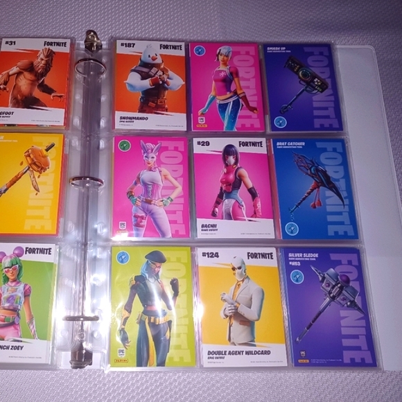 Fortnite Trading Cards Binder Collection 🔥 100 Fortnite Card Lot - Picture 6 of 11